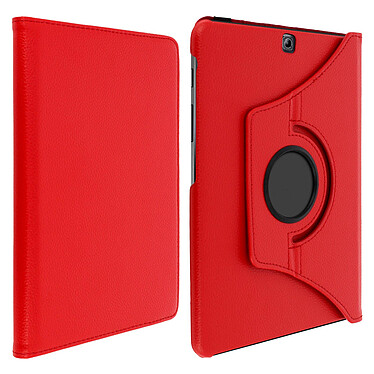 Avizar Housse Samsung Galaxy Tab S2 9.7 Etui Ajustable Support Orientable 360° Rouge pas cher