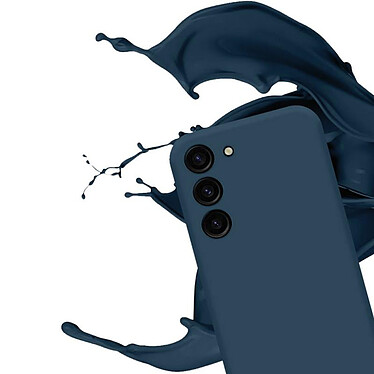 Avis Evetane Coque Samsung Galaxy S23 Silicone liquide Bleu Marine + 2 Vitres en Verre trempé Protection écran Antichocs