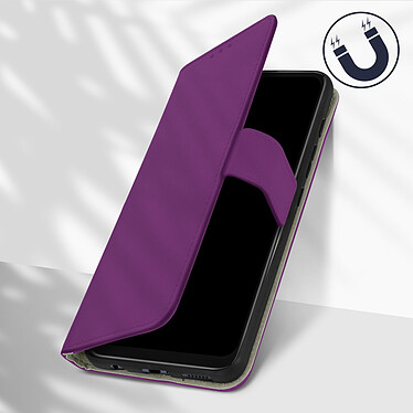 Avizar Housse Motorola Moto G50 Aspect Grainé Folio Stand Vidéo Violet pas cher