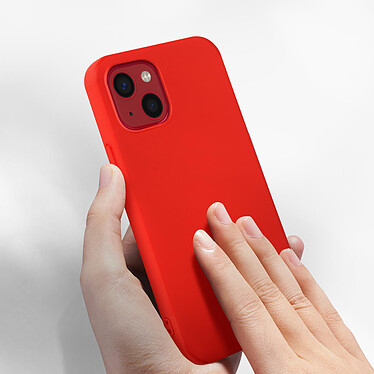 Acheter Avizar Coque iPhone 13 Mini Silicone Semi-rigide Finition Soft-touch rouge