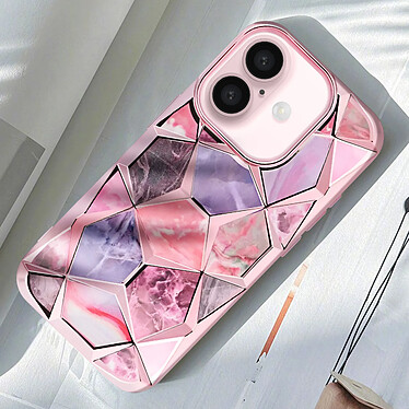 Avizar Coque pour iPhone 16 Antichoc Collection Twinki Rose Champagne pas cher