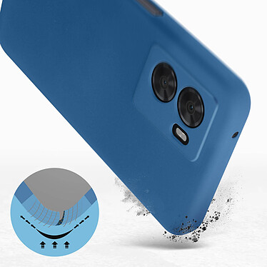 Avis Avizar Coque pour Oppo A77 et A57 Silicone Semi-rigide Finition Soft-touch Fine  Bleu