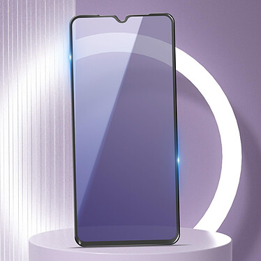 Acheter Avizar Protège écran pour Galaxy A14 4G et 5G Verre Trempé Anti-lumière Bleue Noir