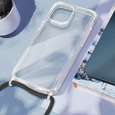 Acheter Avizar Coque Lanière pour iPhone 12 Pro Max Rigide Bumper  Transparent