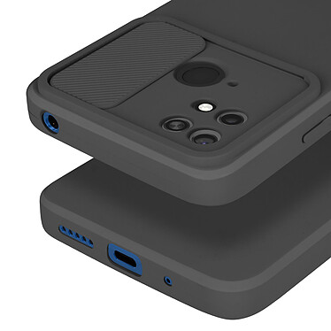 Avis Avizar Coque pour Xiaomi Redmi 10C Silicone Souple Cache Caméra Coulissant  noir