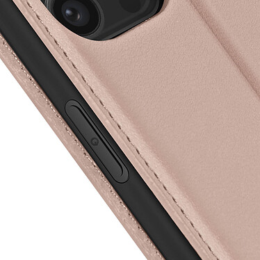 Avizar Étui pour iPhone 15 Pro Porte-carte Support Vidéo Clapet Magnétique  Rose pas cher