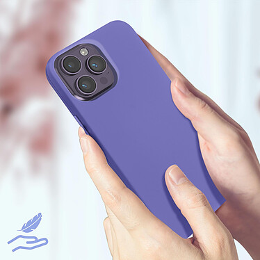 Acheter Avizar Coque pour iPhone 14 Pro Silicone Semi-rigide Finition Soft-touch Fine  violet