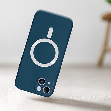 Avis Avizar Coque pour iPhone 14 Plus Compatible Magsafe Protection Semi Rigide Soft-Touch  bleu