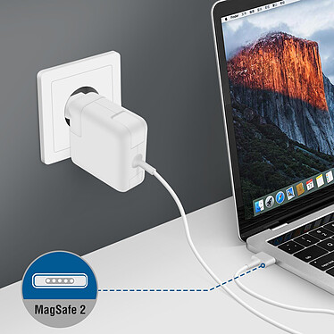 Avis LinQ Chargeur Mural MagSafe 2 pour MacBook Air 45W Charge Rapide Compact A2-45  Blanc