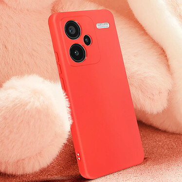 Avis Avizar Coque pour Xiaomi Redmi Note 13 Pro Plus 5G Soft-touch Anti-traces Rouge