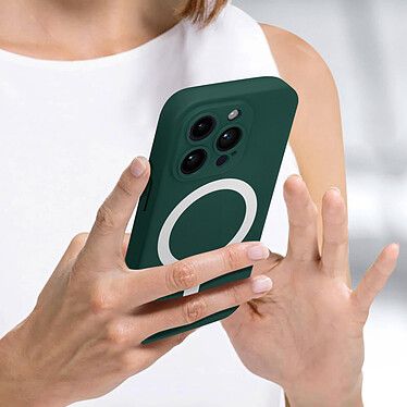 Acheter Avizar Coque pour iPhone 14 Pro Max Compatible Magsafe Protection Semi Rigide Soft-Touch  vert foncé