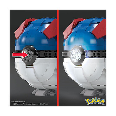 Pokémon - Jeu de construction Mega Construx Super Ball Géante 13 cm pas cher