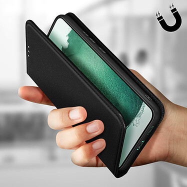 Forcell Étui pour Samsung Galaxy S22 Plus Cuir Porte-carte  Smart Pro Leather Noir pas cher