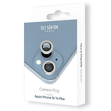 Acheter So Seven Protège-caméra pour Apple iPhone 14 / 14 Plus Rings Antichoc Argent