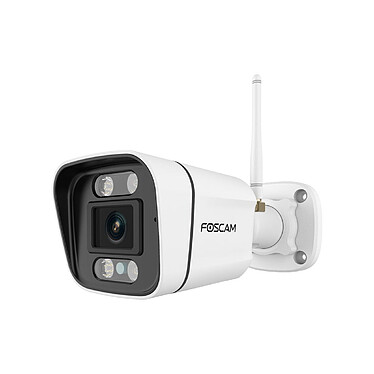 Foscam - Caméra Wifi extérieur avec spots et sirène - V8P Blanc