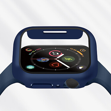 Avizar Coque Apple Watch Serie 7 (45mm) Rigide Finition Soft-touch Enkay bleu pas cher