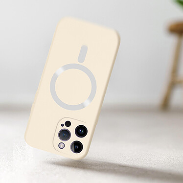 Avis Avizar Coque pour iPhone 14 Pro Max Compatible Magsafe Protection Semi Rigide Soft-Touch  blanc