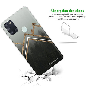 Avis LaCoqueFrançaise Coque Samsung Galaxy A21S 360 intégrale transparente Motif Trio Forêt Tendance