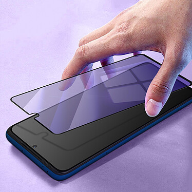 Avizar Protège écran pour Xiaomi Poco X3 et X3 Pro Anti-lumière Bleue Noir pas cher