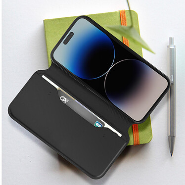 Avis Avizar Étui pour iPhone 14 Pro Max Double Poche Support Collection Dual Pockets  Noir