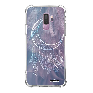 Evetane Coque Samsung Galaxy S9 Plus anti-choc souple angles renforcés transparente Motif Lune Attrape Rêve