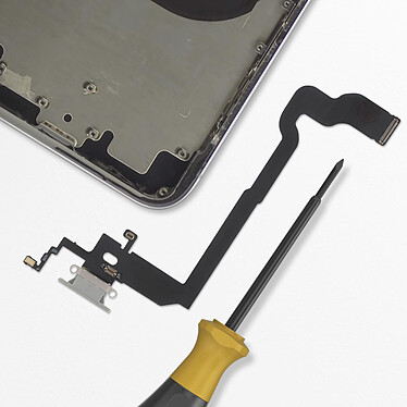 Acheter Clappio Connecteur de Charge Lightning pour Apple iPhone X Argent