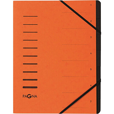 PAGNA Trieur 'Sorting File', 7 compartiments, orange