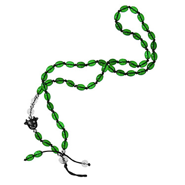 Avizar Bijou de Téléphone Bracelet à Perles Vert Foncé
