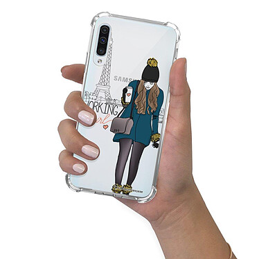 LaCoqueFrançaise Coque Samsung Galaxy A70 anti-choc souple angles renforcés transparente Motif Working girl pas cher