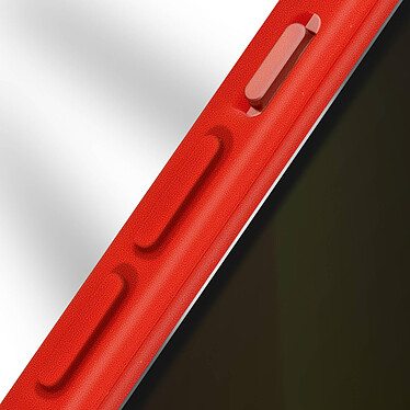 Avizar Coque iPhone 13 Pro Max Dos Plexiglas Avant Polymère Coin Renforcé Contour Rouge pas cher