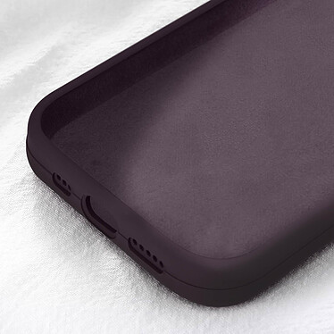 Moxie Coque pour iPhone 15 Semi-rigide Intérieur Microfibre Bords Surélevés Violet Foncé pas cher