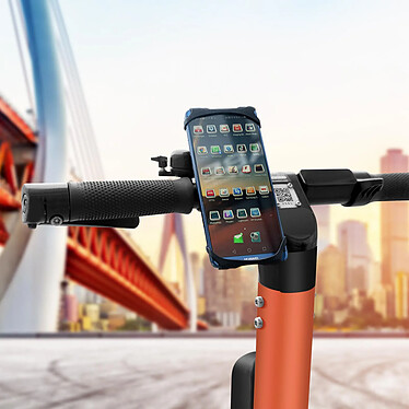 Avis 4smarts Support Vélo / Moto / Trottinette Smartphone Fixation guidon  City Noir