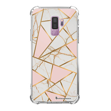 LaCoqueFrançaise Coque Samsung Galaxy S9 Plus anti-choc souple angles renforcés transparente Motif Marbre Rose