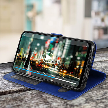 Avis Avizar Housse Huawei P Smart 2019/2020/Honor 10 Lite Double Fenêtre Coque Silicone bleu