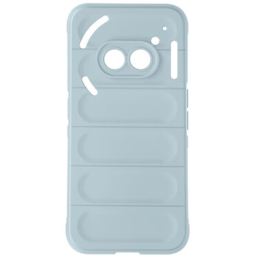 Avizar Coque pour Nothing Phone 2a Antichoc Silicone Motif texturé 3D Bleu Pâle