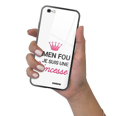 Evetane Coque iPhone 6/6s Coque Soft Touch Glossy Je suis une princesse Design pas cher
