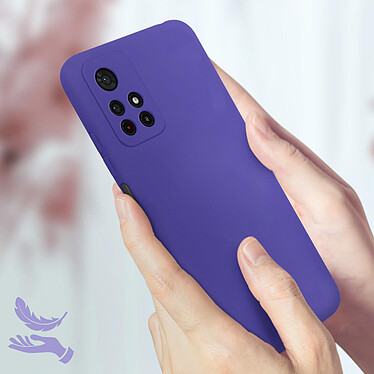 Acheter Avizar Coque pour Xiaomi Poco M4 Pro 5G et Redmi Note 11S 5G Silicone Semi-rigide Finition Soft-touch Fine  violet