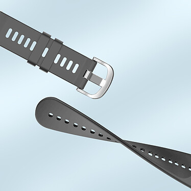 Acheter Avizar Bracelet pour Honor Magic Watch 2 46mm Silicone Texturé Gris Foncé