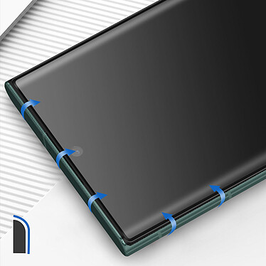 Avis Blue Star Verre Trempé pour Samsung Galaxy S22 Ultra Dureté 9H Adhésion Totale  Noir