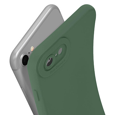 Avizar Coque pour iPhone 7 / 8 / SE 2020 / SE 2022 Silicone Protection Caméra Vert Foncé pas cher