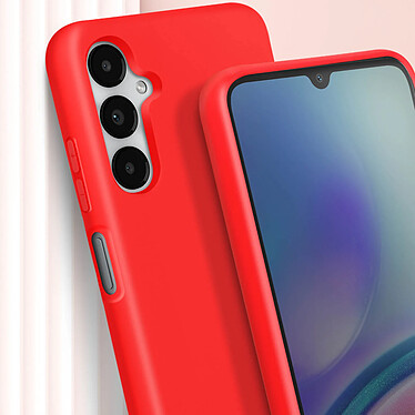 Avizar Coque Cordon pour Samsung Galaxy A05S Semi-Rigide Rouge pas cher