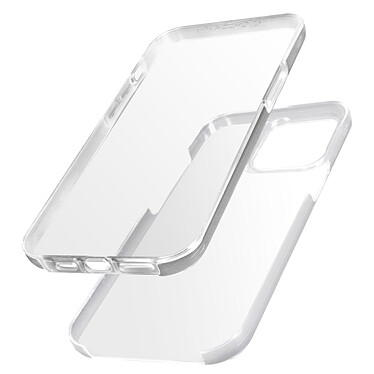 Avizar Coque Intégrale pour iPhone 13 Pro Arrière Rigide Transparent et Avant Souple  Transparent