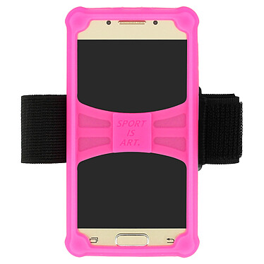 Mocca Brassard sport Smartphone taille M Coque Silicone gel Rose Universelle