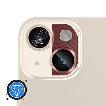 Acheter Avizar Film Caméra pour iPhone 14 et 14 Plus Verre Trempé + Alliage d'Aluminium  Rose