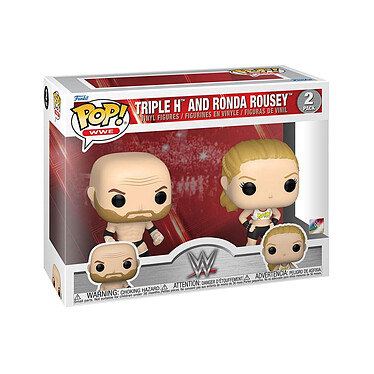 Avis WWE - Pack 2 figurines POP! Rousey/Triple H 9 cm