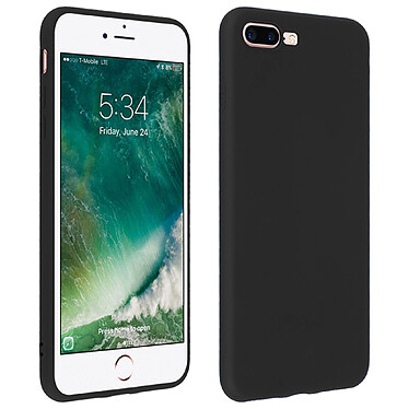 Forcell  Coque iPhone 7 Plus , iPhone 8 Plus Coque Soft Touch Silicone Gel Noir