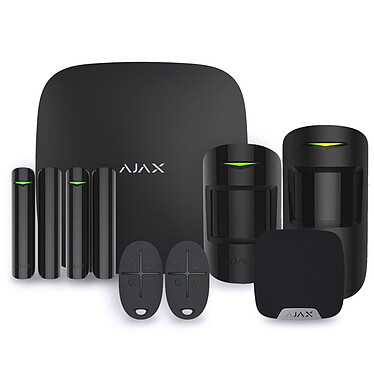 Ajax - Alarme maison Ajax Hub 2 Plus Noir - Kit 2