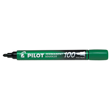 PILOT Marqueur Permanent SCA 100 Pte Ogive Fine / Moyenne Vert x 12