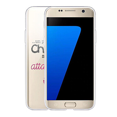 Avis Evetane Coque Samsung Galaxy S7 360 intégrale transparente Motif Un peu chiante tres attachante Tendance