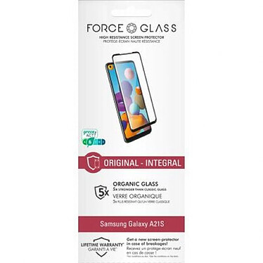 Acheter Force Glass Pack de 5 Protège écrans pour Samsung Galaxy A21s en Verre 2.5D Original Transparent